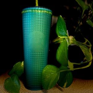 Starbucks 2022 Mountain Dew Green/ Green Grid Venti Tumbler